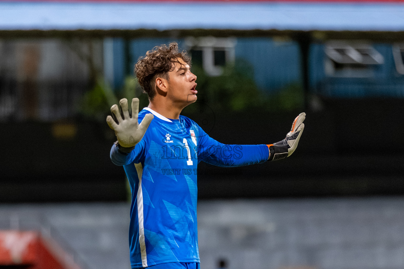 Maldives vs Palestine in an under 17 friendly held in National Football Stadium, Male', Maldives on Thursday, 13 November 2025. 
Photos: Mohamed Mahfooz Moosa / Images.mv