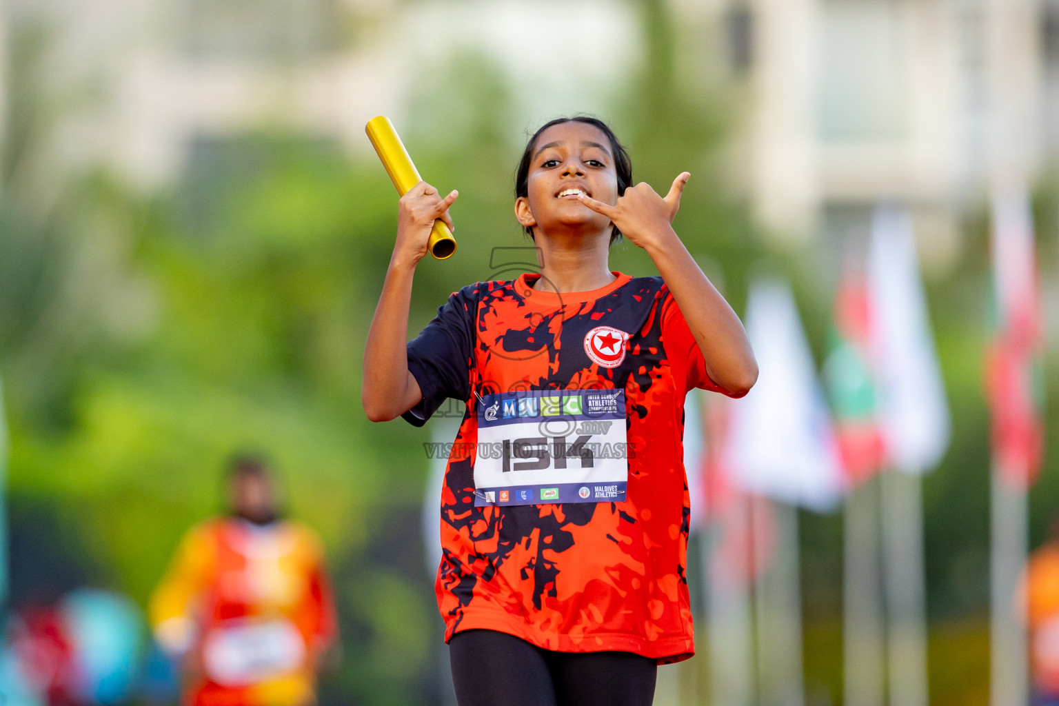 Day 4 of MWSC Interschool Athletics Championships 2024 held in Hulhumale Running Track, Hulhumale, Maldives on Tuesday, 12th November 2024. Photos by: Nausham Waheed / Images.mv