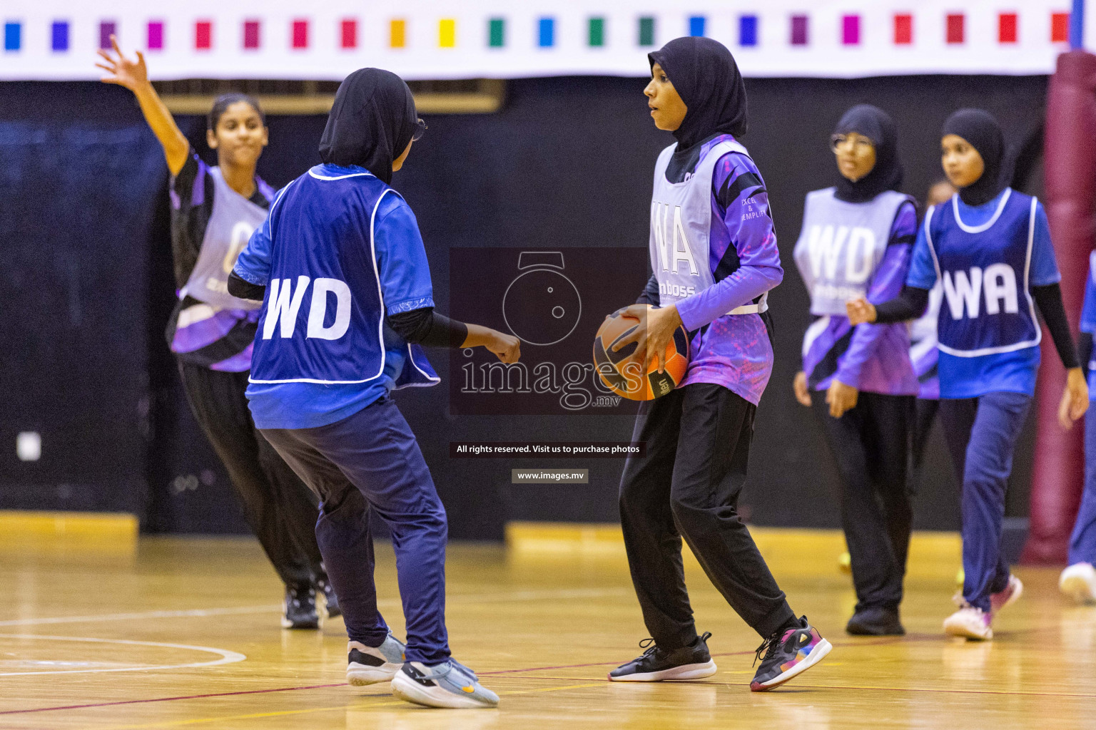 Day5 of 24th Interschool Netball Tournament 2023 was held in Social Center, Male', Maldives on 31st October 2023. Photos: Nausham Waheed / images.mv