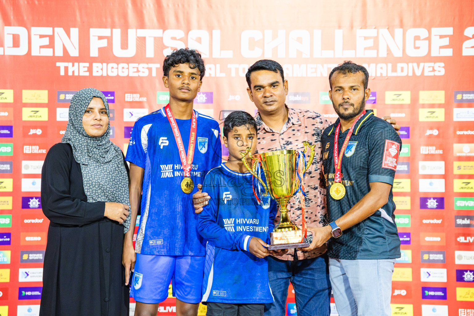AA. Mathiveri VS AA. Thoddoo in Atoll Round Final on Day 20 of Golden Futsal Challenge 2025 was held on Thursday, 23rd January 2025, in Hulhumale', Maldives. Photos: Abdulla Abeed / images.mv