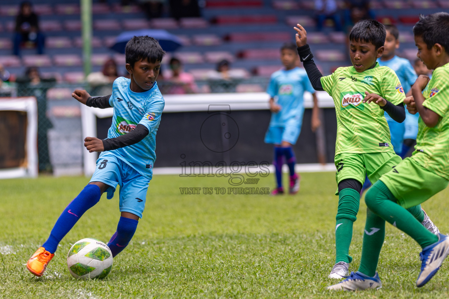 Day 2 of MILO Kids Football Fiesta was held at National Stadium in Male', Maldives on Saturday, 24th February 2024.