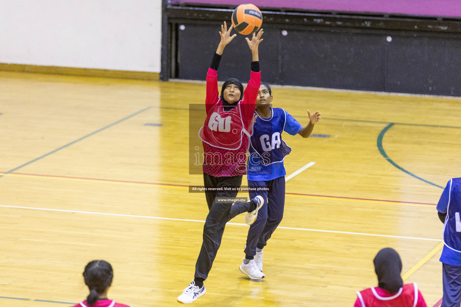 Day6 of 24th Interschool Netball Tournament 2023 was held in Social Center, Male', Maldives on 1st November 2023. Photos: Nausham Waheed / images.mv