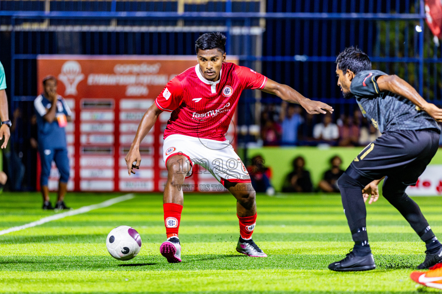 Afro FC vs CC Sports Club in Day 3 of Eydhafushi Futsal Cup 2024 was held on Wednesday, 10th April 2024, in B Eydhafushi, Maldives Photos: Nausham Waheed / images.mv