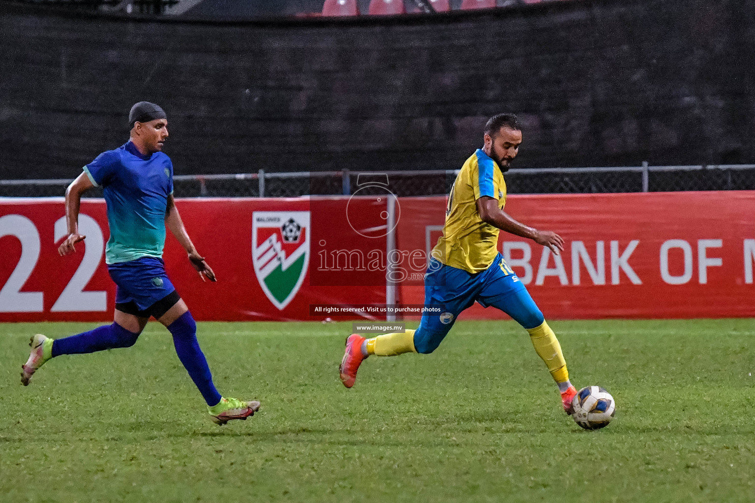 Club Valencia vs Super United sports in the FA Cup 2022 on 18th Aug 2022, held in National Football Stadium, Male', Maldives Photos: Nausham Waheed / Images.mv