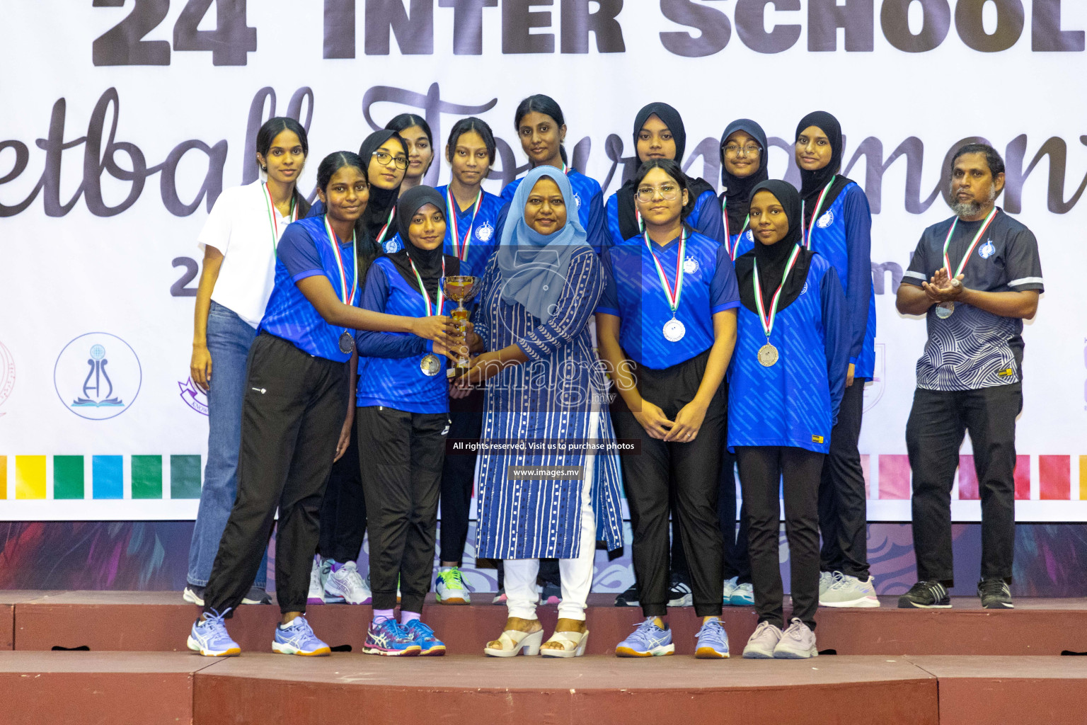 Final of 24th Interschool Netball Tournament 2023 was held in Social Center, Male', Maldives on 7th November 2023. Photos: Nausham Waheed / images.mv