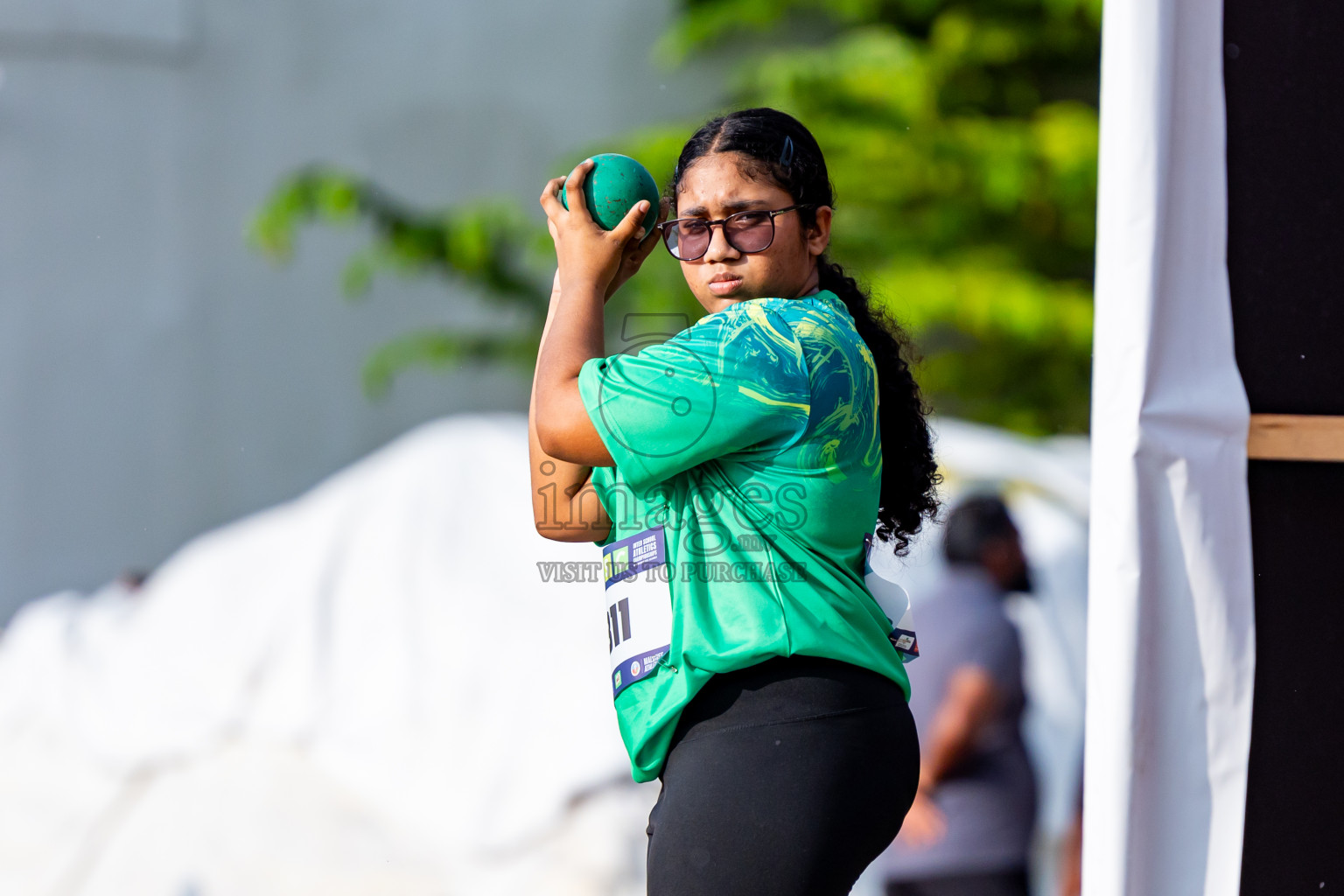 Day 3 of MWSC Interschool Athletics Championships 2024 held in Hulhumale Running Track, Hulhumale, Maldives on Monday, 11th November 2024. Photos by:  Nausham Waheed / Images.mv