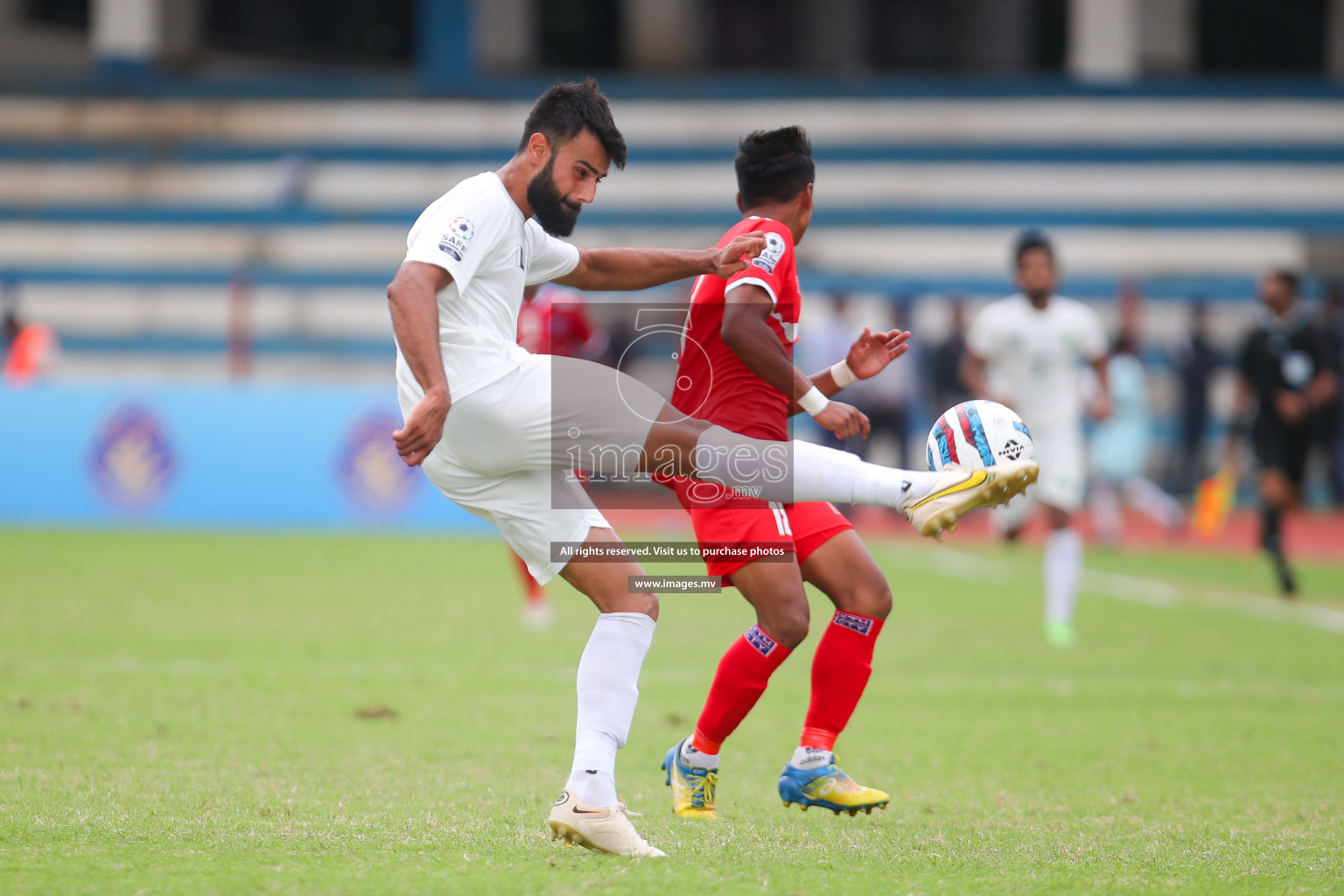 Nepal vs Pakistan in SAFF Championship 2023 held in Sree Kanteerava Stadium, Bengaluru, India, on Tuesday, 27th June 2023. Photos: Nausham Waheed, Hassan Simah / images.mv