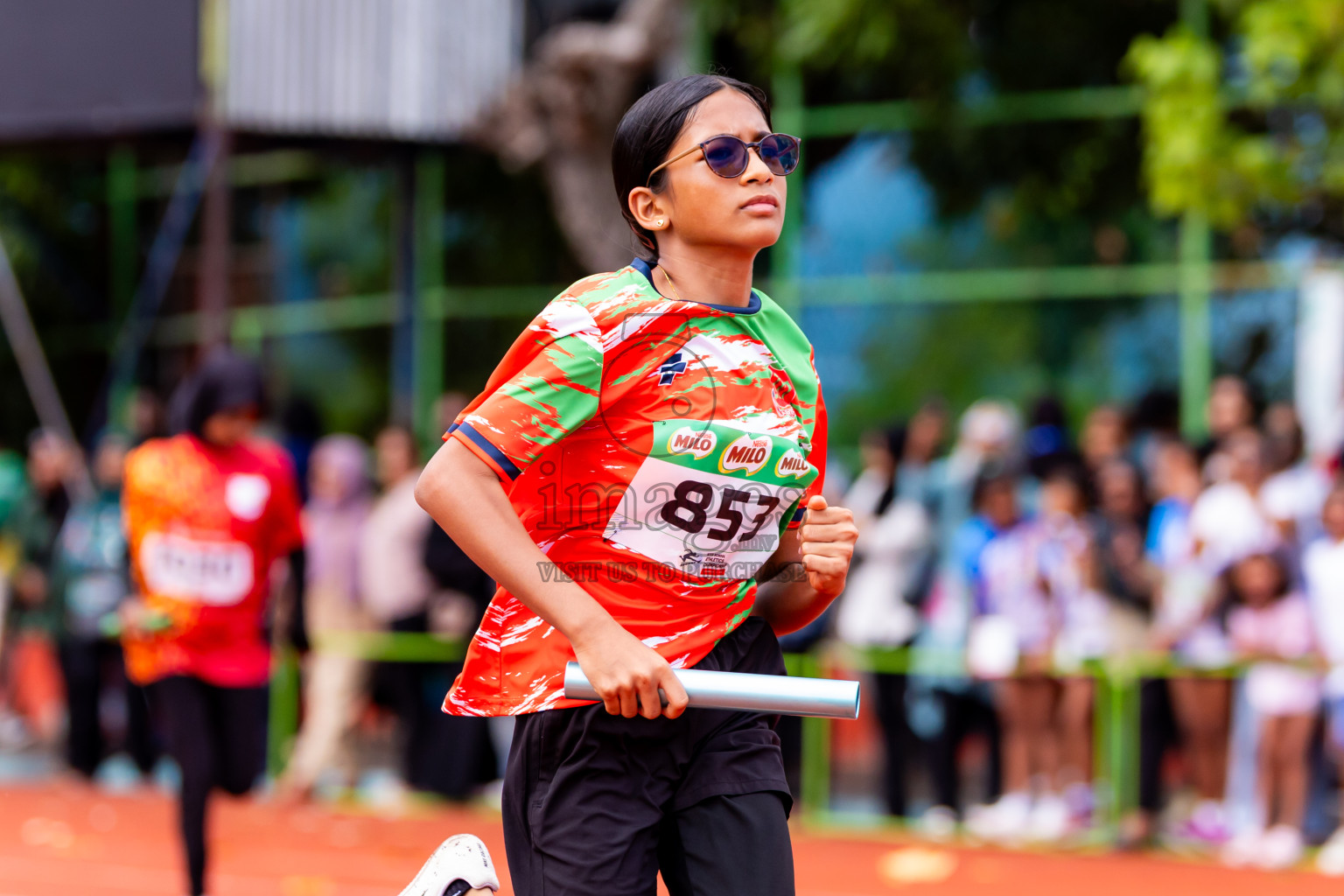 Day 6 of Inter-school Athletics Championship 2025 held in Ekuveni Synthetic Track, Male', Maldives on Sunday, 12th October 2025. Photos by: Nausham Waheed / Images.mv
