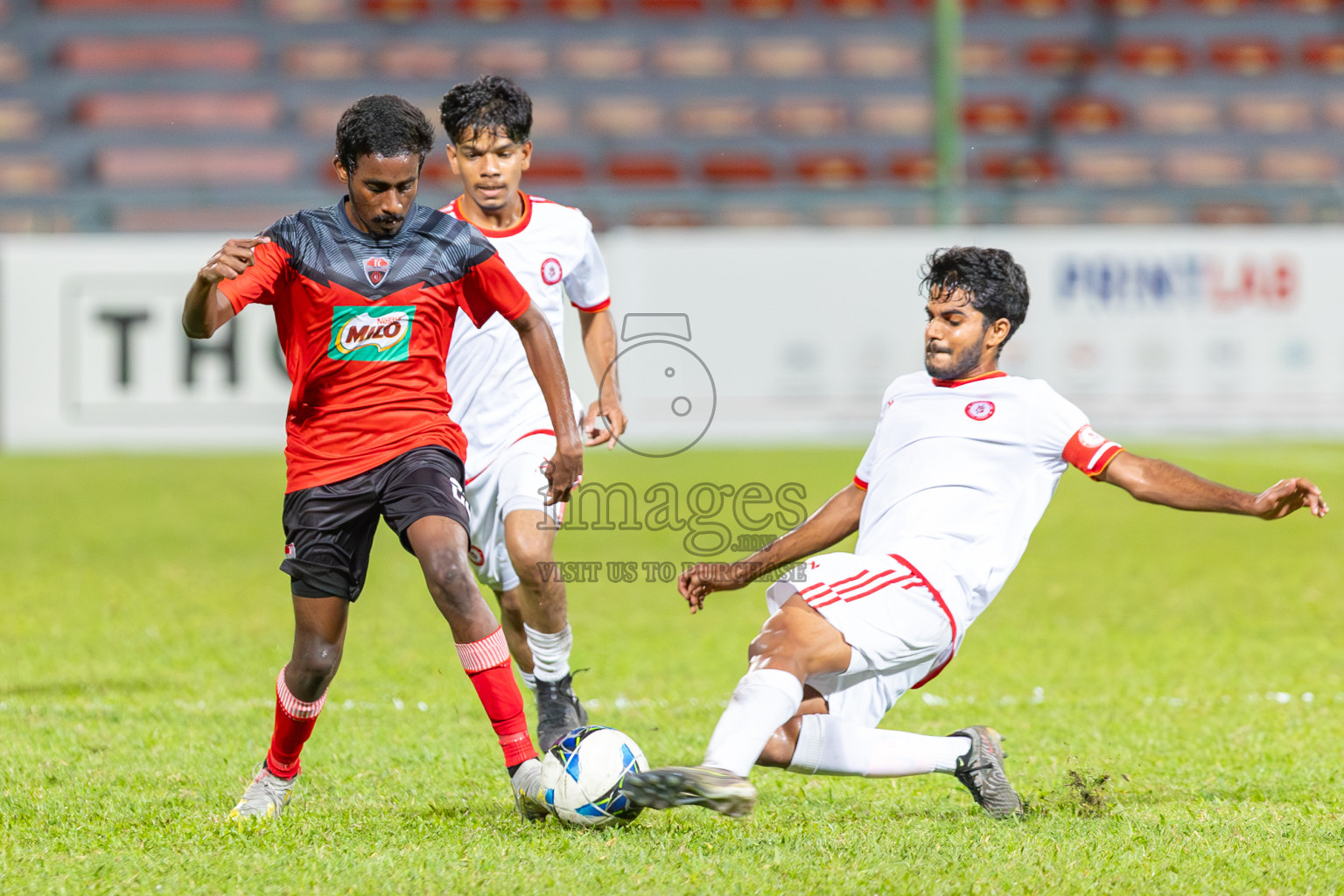 TC Sports Club vs Buru Sports Club in Under 19 Youth Championship 2024 was held at National Stadium in Male', Maldives on Wednesday, 12th June 2024. Photos: Mohamed Mahfooz Moosa / images.mv