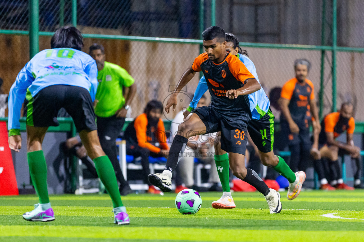 Baakee Sports Club vs FC Calms in Day 1 of BG Futsal Challenge 2024 was held on Thursday, 12th March 2024, in Male', Maldives Photos: Nausham Waheed / images.mv