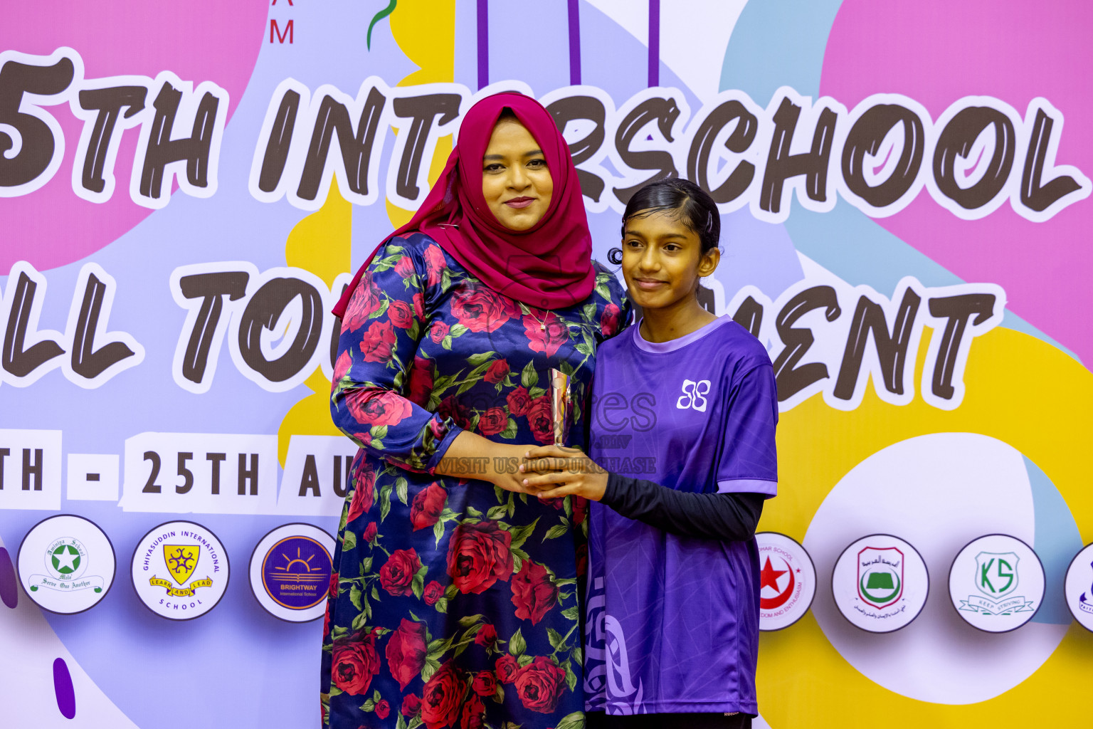 Day 9 of 25th Inter-School Netball Tournament was held in Social Center at Male', Maldives on Monday, 19th August 2024. Photos: Nausham Waheed / images.mv