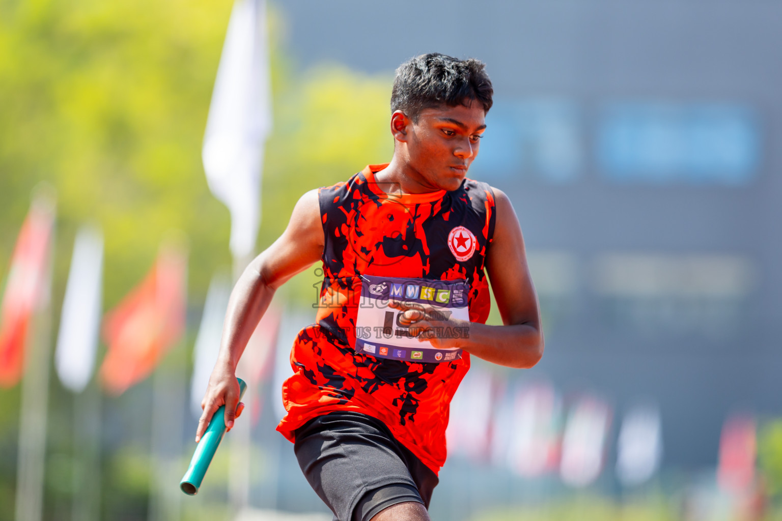 Day 6 of MWSC Interschool Athletics Championships 2024 held in Hulhumale Running Track, Hulhumale, Maldives on Thursday, 14th November 2024. Photos by: Nausham Waheed / Images.mv