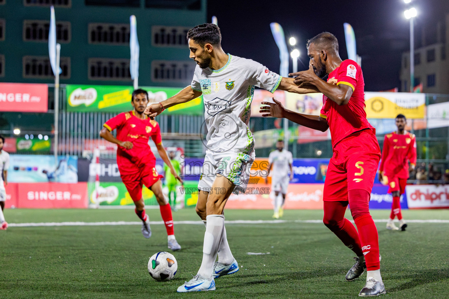 Maldivian vs Club WAMCO in Quarter Finals of Club Maldives Cup 2024 held in Rehendi Futsal Ground, Hulhumale', Maldives on Wednesday, 9th October 2024. Photos: Nausham Waheed / images.mv