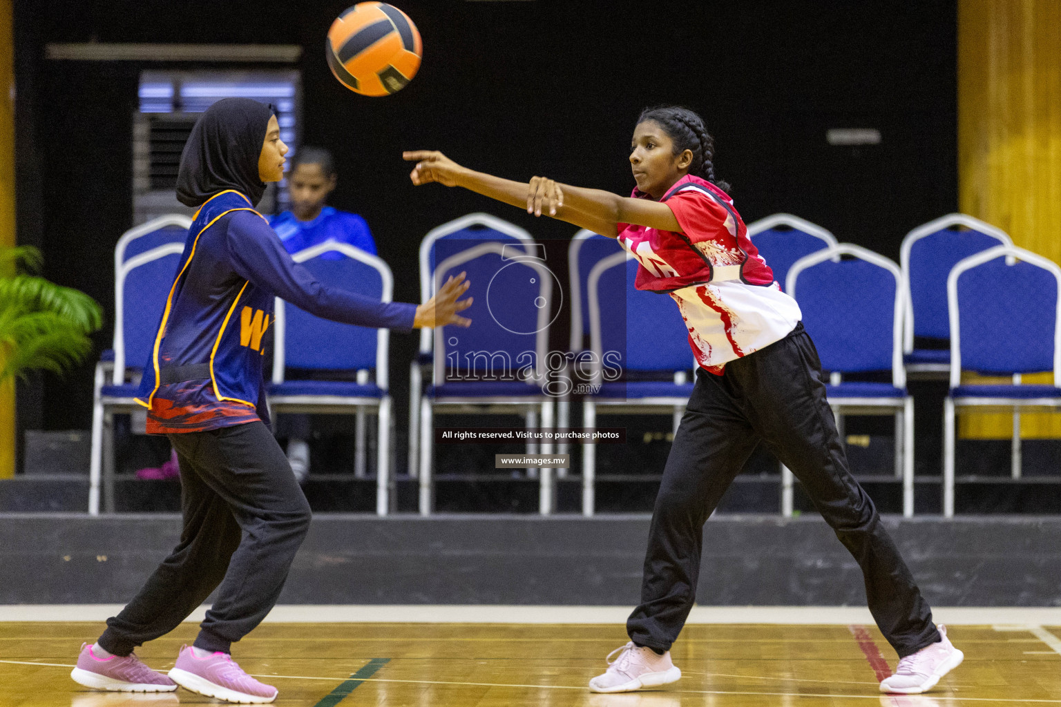 Day7 of 24th Interschool Netball Tournament 2023 was held in Social Center, Male', Maldives on 2nd November 2023. Photos: Nausham Waheed / images.mv