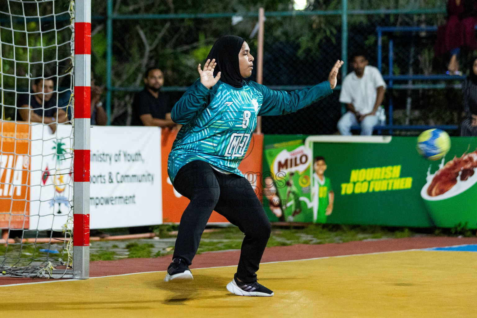 Day 14 of 10th National Handball Tournament 2023, held in Handball ground, Male', Maldives on Monday, 11th December 2023 Photos: Nausham Waheed/ Images.mv