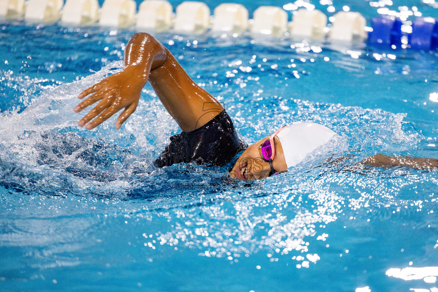 Day 4 of National Swimming Championship 2024 held in Hulhumale', Maldives on Monday, 16th December 2024. Photos: Hassan Simah / images.mv