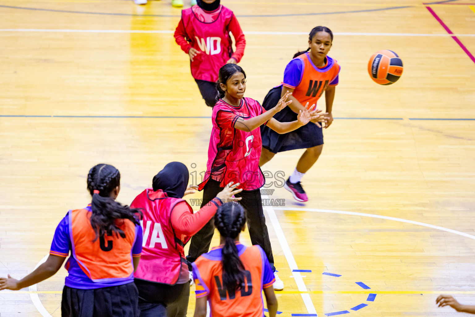 Day 2 of 25th Inter-School Netball Tournament was held in Social Center at Male', Maldives on Saturday, 10th August 2024. Photos: Nausham Waheed / images.mv