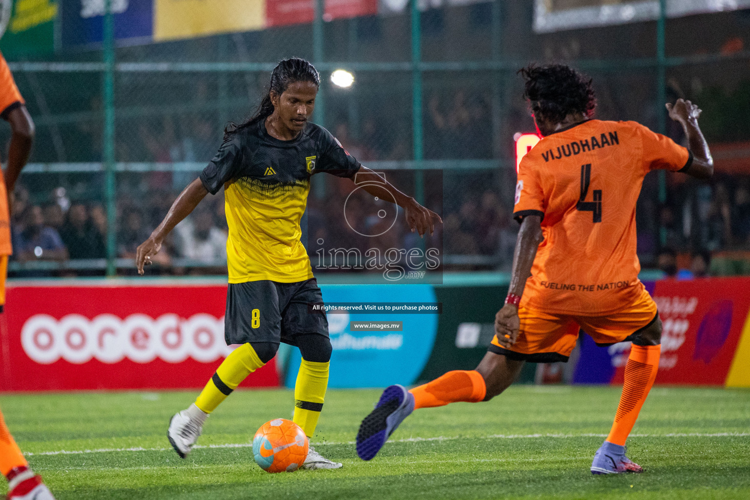 RRC Vs FSM in the Semi Finals of Club Maldives 2021 held in Hulhumale, Maldives on 19 December 2021. Photos: Ismail Thoriq / images.mv