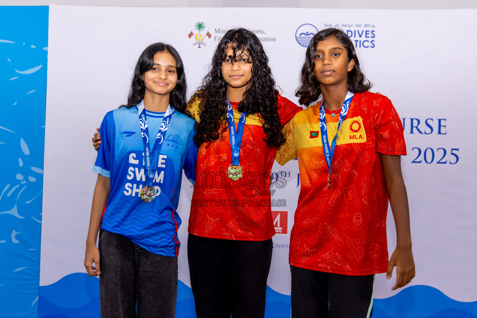 Closing Ceremony of 1st National Short Course Swimming Competition held in Hulhumale', Maldives on Thursday, 19th June 2025. Photos: Nausham Waheed / images.mv