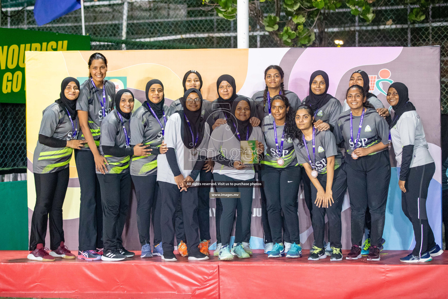 Final of 20th Milo National Netball Tournament 2023, held in Synthetic Netball Court, Male', Maldives on 11th June 2023 Photos: Nausham Waheed/ Images.mv