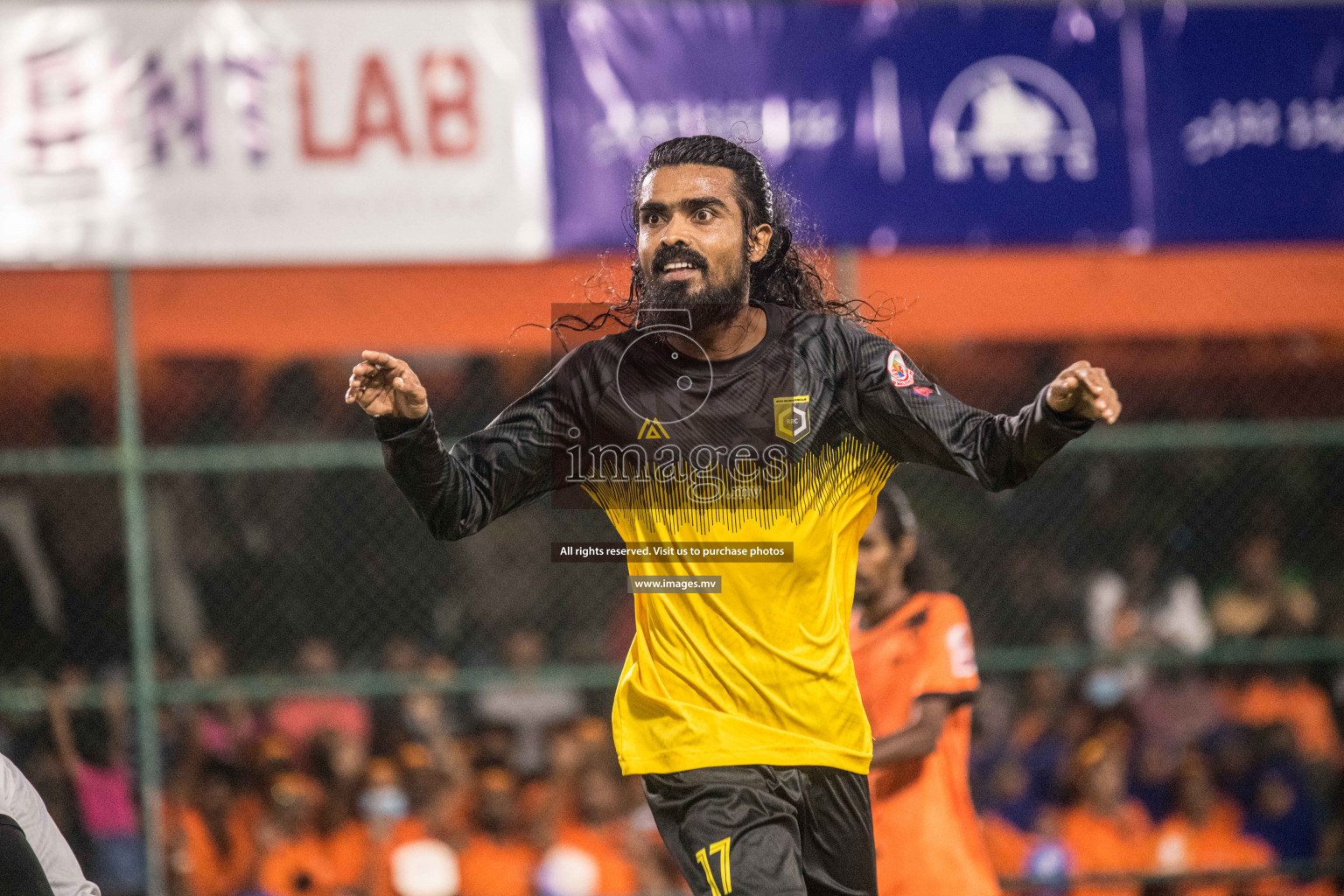 RRC Vs FSM in the Semi Finals of Club Maldives 2021 held in Hulhumale, Maldives on 19 December 2021. Photos: Nausham Waheed / images.mv