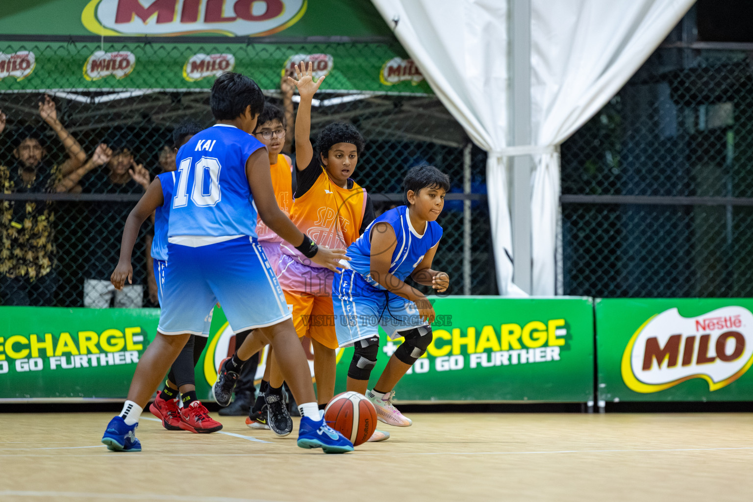 Milo 5 x 5 Junior Challenge 2025 - Basketball tournament held in Basketball Training Center, Male', Maldives on Thursday, 09th October 2025. 
Photo by: Hassan Simah / Images.mv