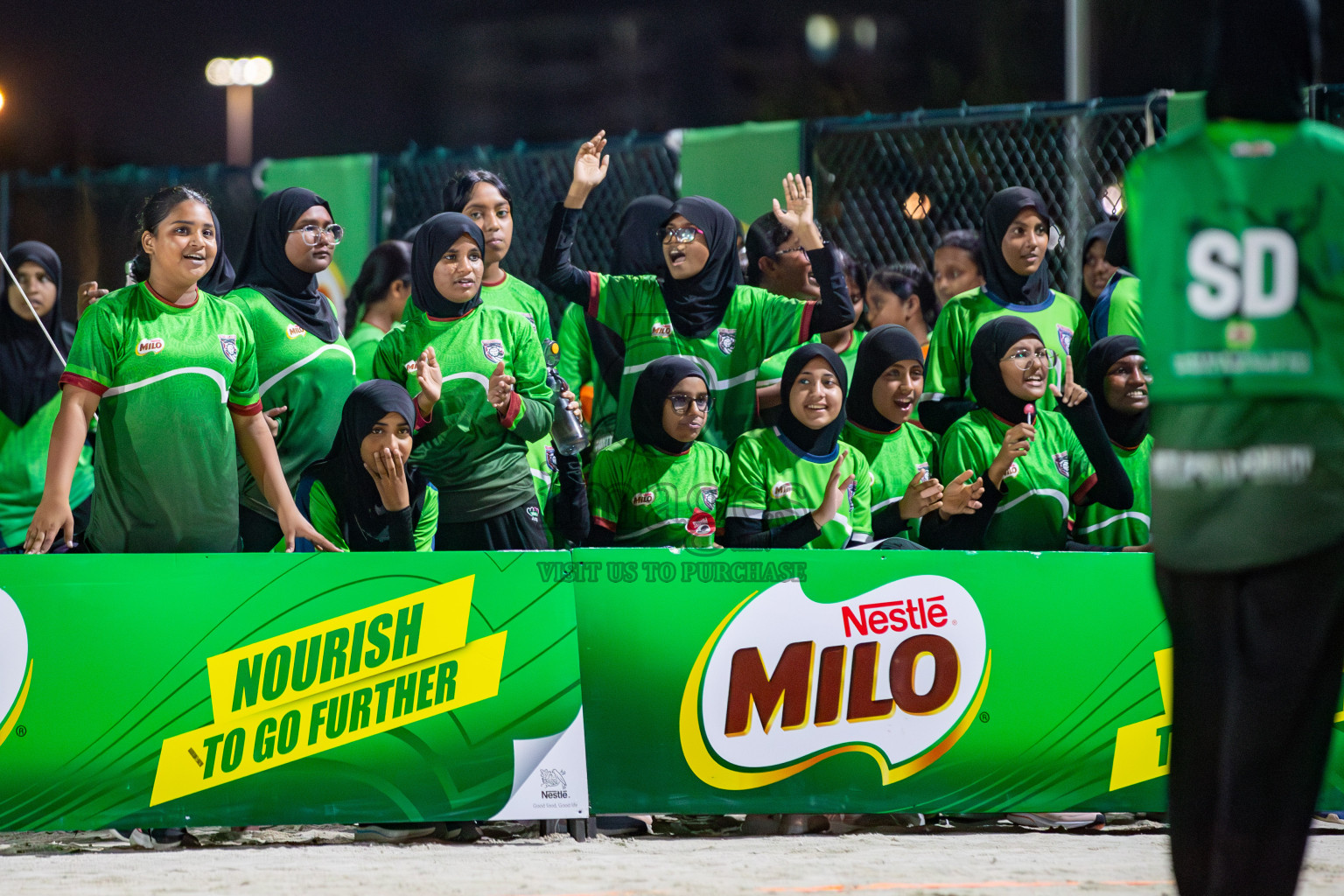 Day 1 of Milo Ramadan Half Court Netball Challenge on 21st March 2024, held in Central Park, Hulhumale, Male', Maldives