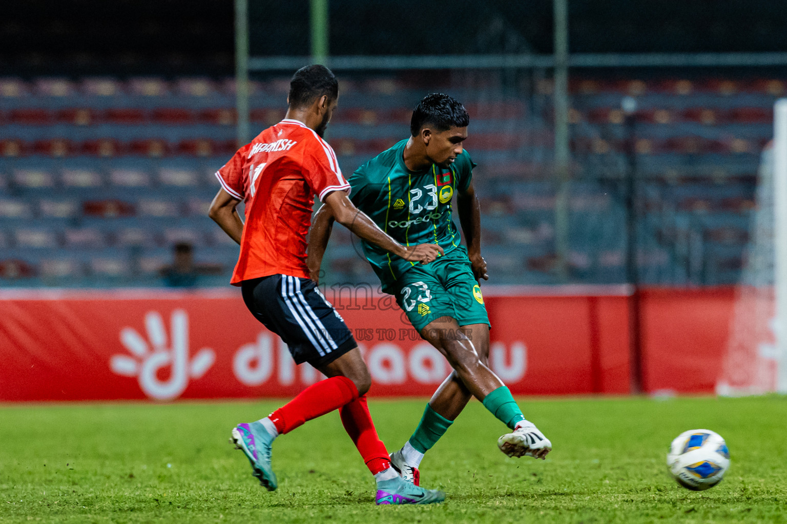 Maziya Sports & Recreation vs TC Sports Club in Dhivehi Premier League 2025/26 held in National Football Stadium, Male', Maldives on Wednesday, 24th September 2025. Photos: Areef Adam / Images.mv