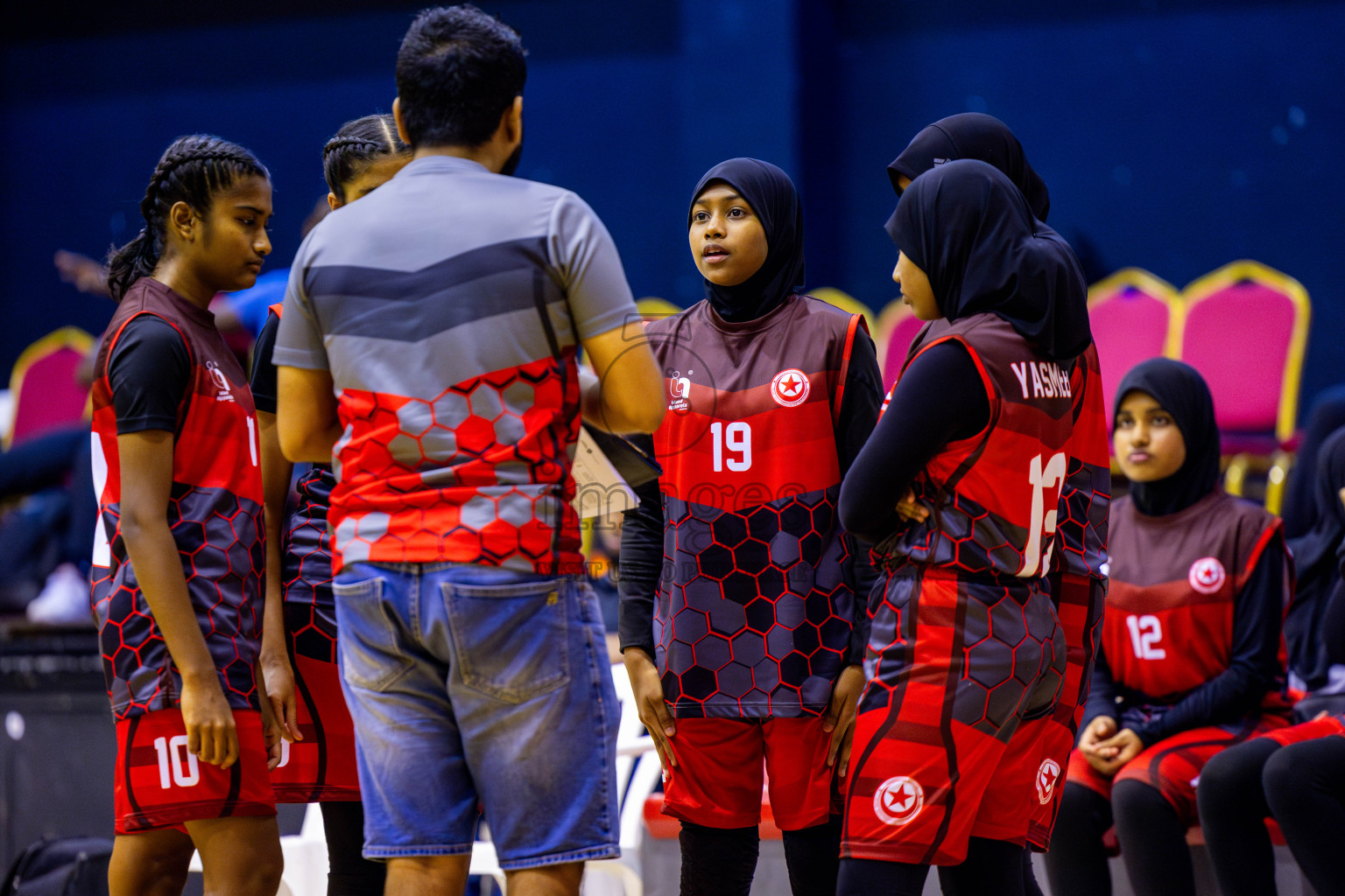 Iskandhar School vs Billabong High International School in day 8 of Junior Championship 2024 was held in Social Center, Male', Maldives on Tuesday, 19th November 2024. Photos: Nausham Waheed / images.mv