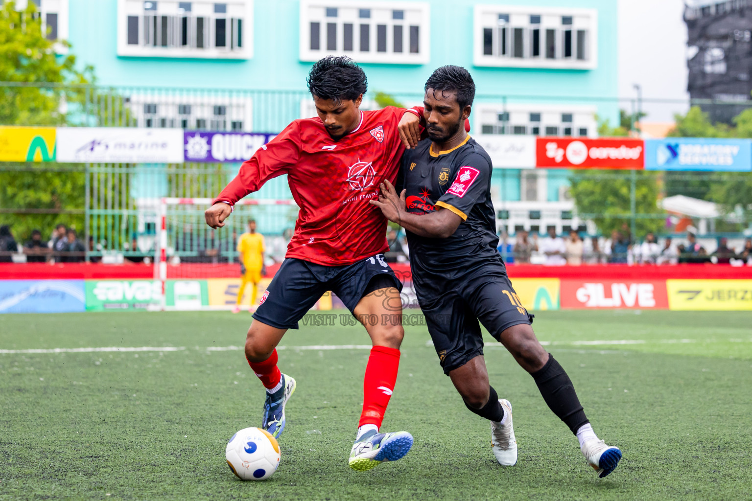ADh Mandhoo vs ADh Mahibadhoo in Day 10 of Golden Futsal Challenge 2025 was held on Tuesday, 14th January 2025, in Hulhumale', Maldives Photos: Nausham Waheed / images.mv