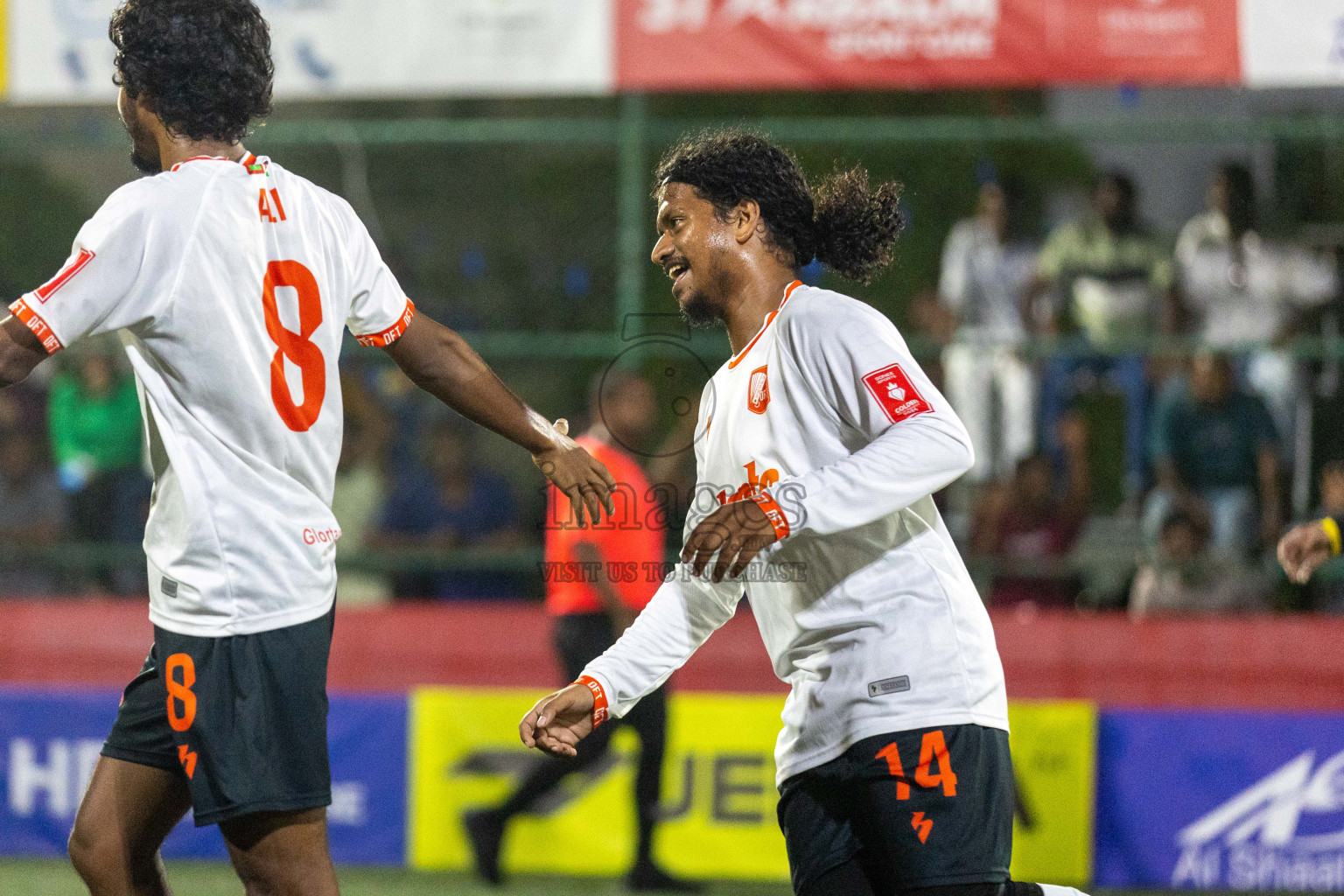 L Kalaidhoo vs L Dhanbidhoo in Day 16 of Golden Futsal Challenge 2024 was held on Tuesday, 30th January 2024, in Hulhumale', Maldives Photos: Nausham Waheed / images.mv