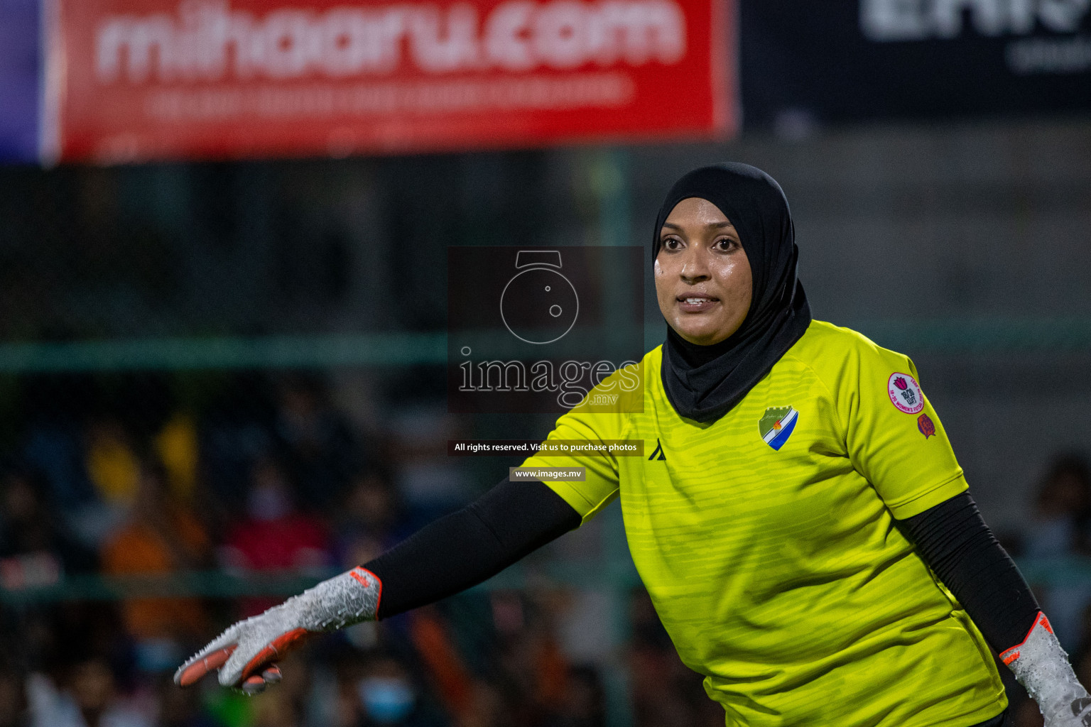 Club WAMCO vs DSC in the Semi Finals of 18/30 Women's Futsal Fiesta 2021 held in Hulhumale, Maldives on 14th December 2021. Photos: Ismail Thoriq / images.mv