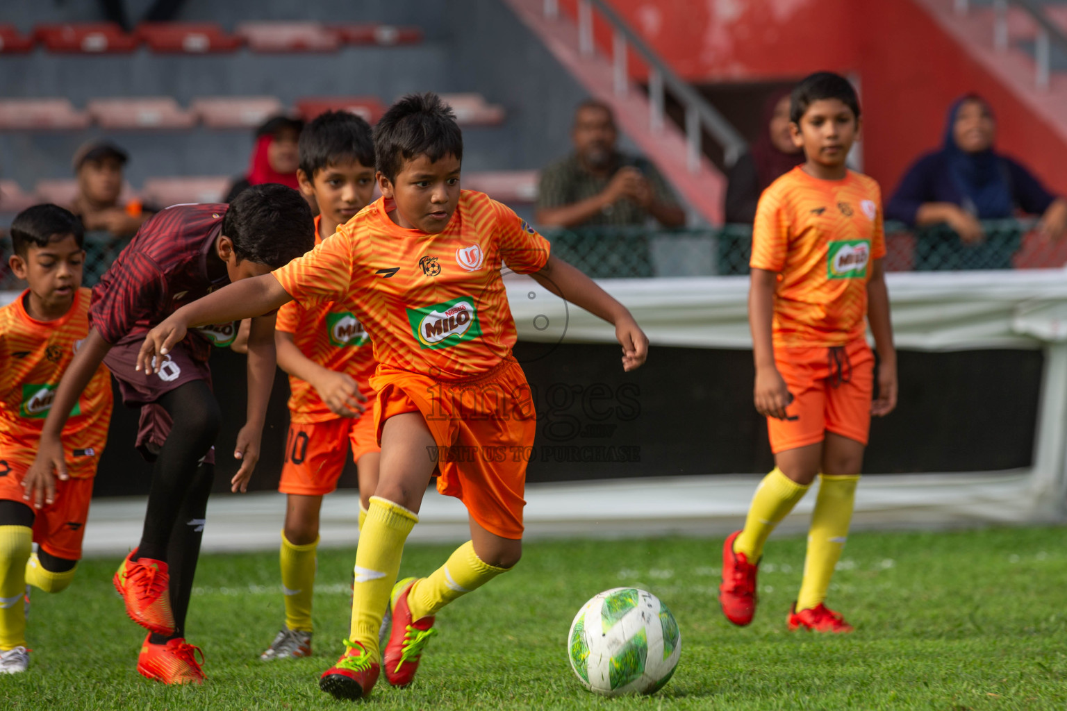 Day 2 of MILO Kids Football Fiesta was held at National Stadium in Male', Maldives on Saturday, 24th February 2024.