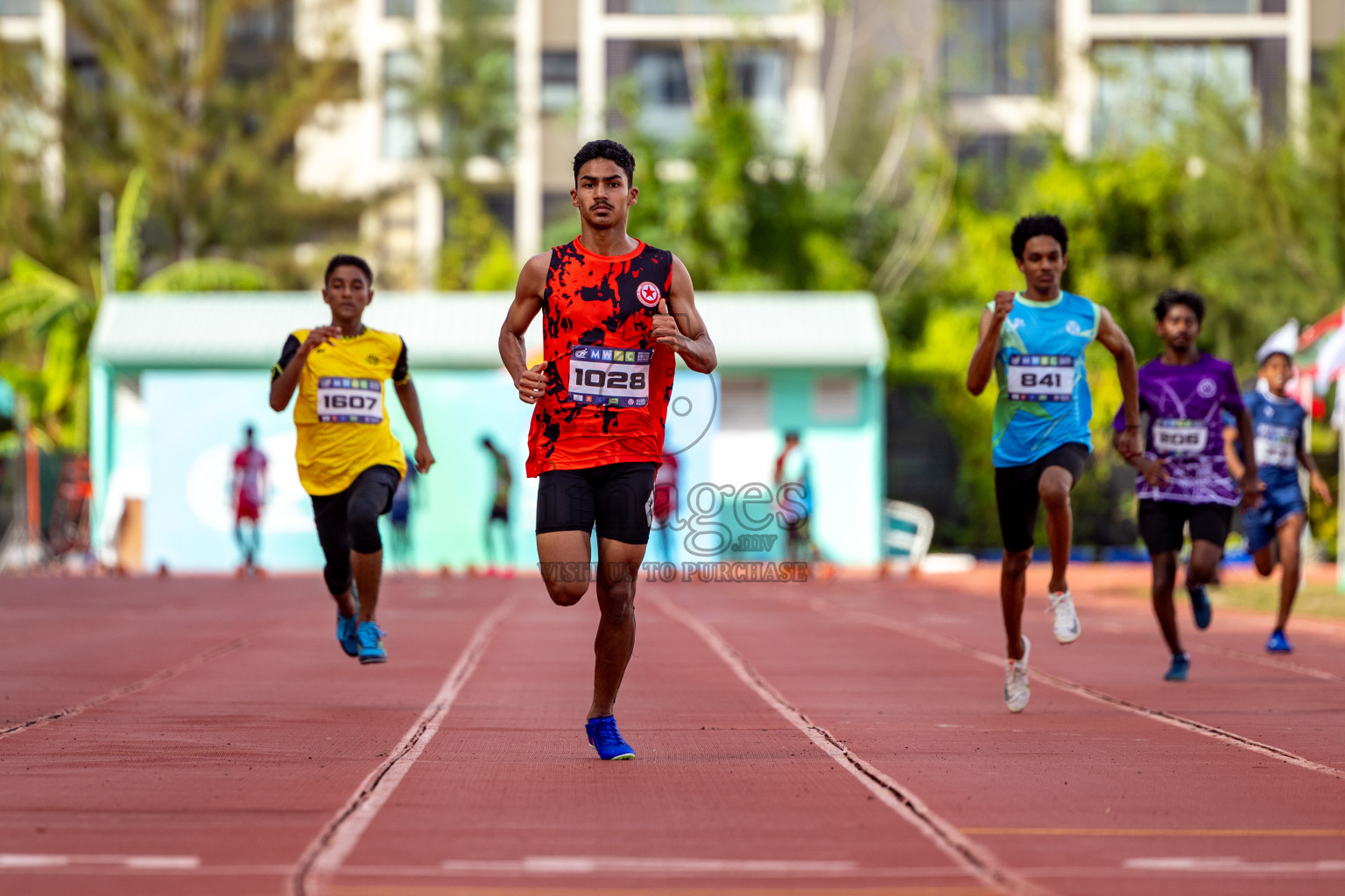 Day 1 of MWSC Interschool Athletics Championships 2024 held in Hulhumale Running Track, Hulhumale, Maldives on Saturday, 9th November 2024. 
Photos by: Hassan Simah / Images.mv