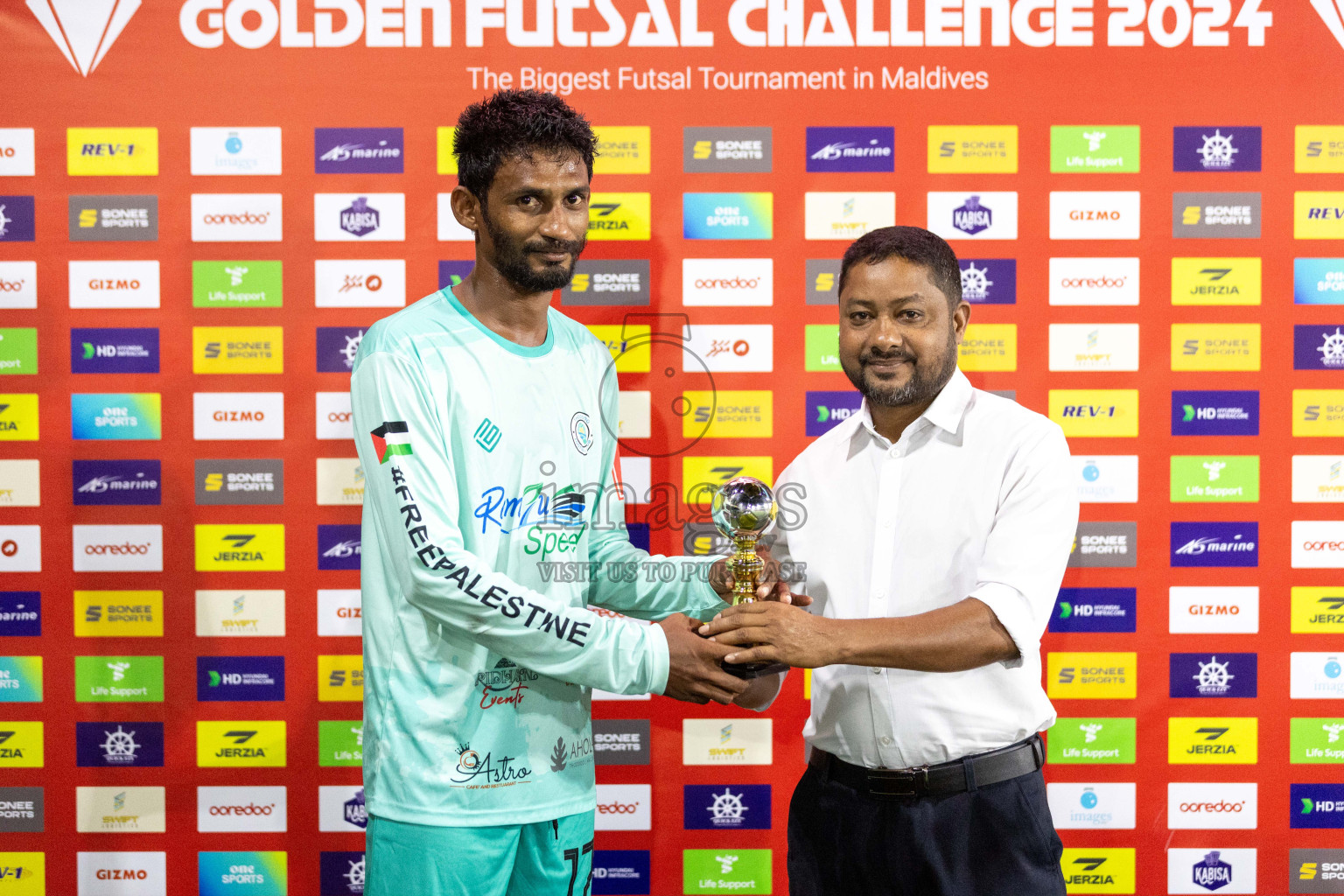 AA Thoddoo vs AA Feridhoo in Day 6 of Golden Futsal Challenge 2024 was held on Saturday, 20th January 2024, in Hulhumale', Maldives Photos: Nausham Waheed / images.mv