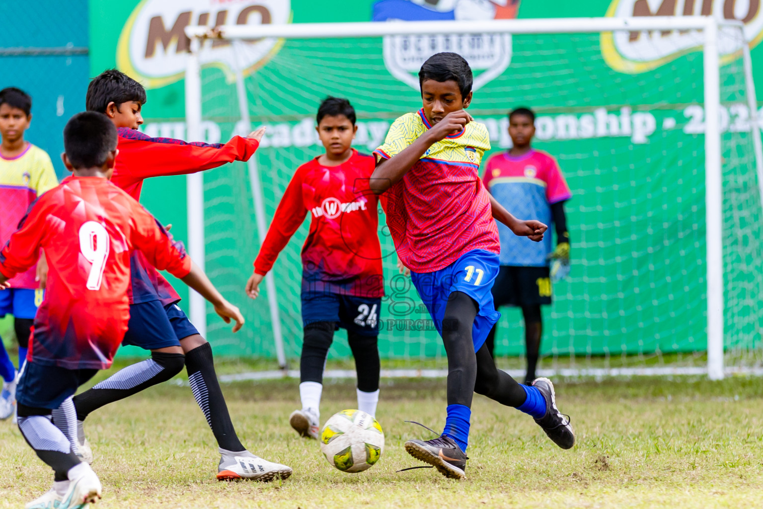 Day 1 of MILO Academy Championship 2024 - U12 was held at Henveiru Grounds in Male', Maldives on Sunday, 7th July 2024. Photos: Nausham Waheed / images.mv