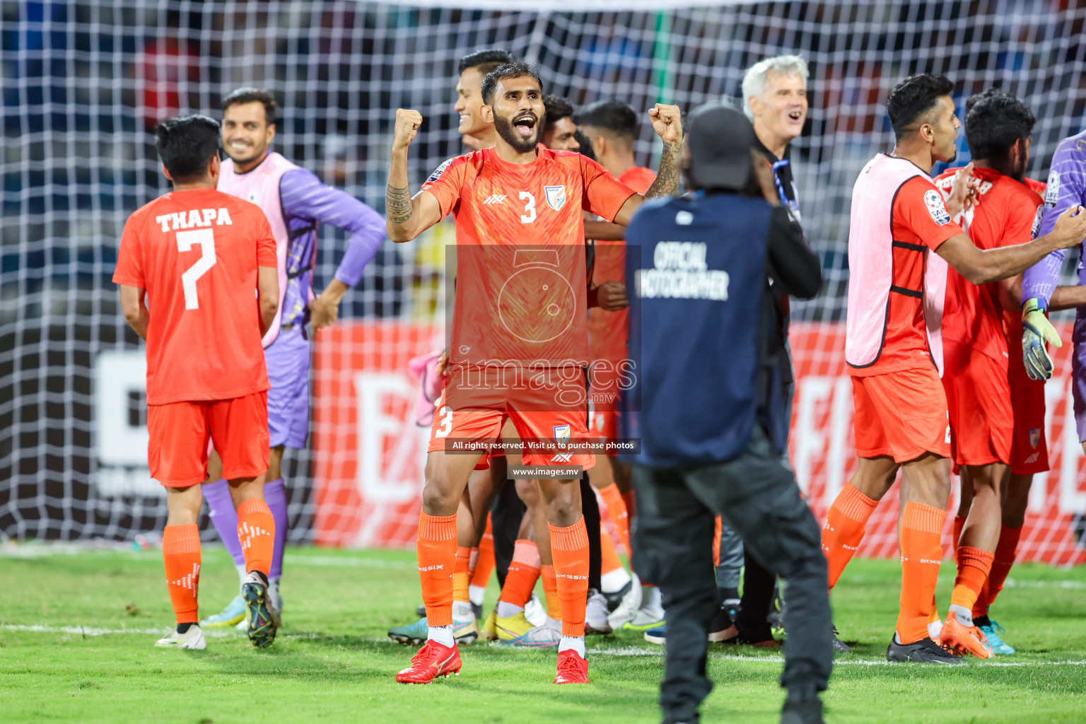 Kuwait vs India in the Final of SAFF Championship 2023 held in Sree Kanteerava Stadium, Bengaluru, India, on Tuesday, 4th July 2023. Photos: Nausham Waheed / images.mv