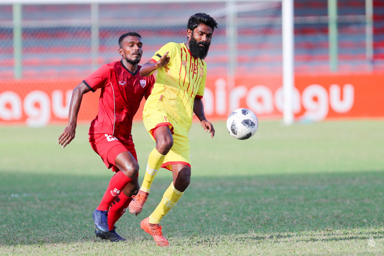 TC Sports Club vs Victory Sports Club in Dhiraagu Dhivehi Premier League 2018 in Male, Maldives, Monday  October 22, 2018. (Images.mv Photo/Suadh Abdul Sattar)