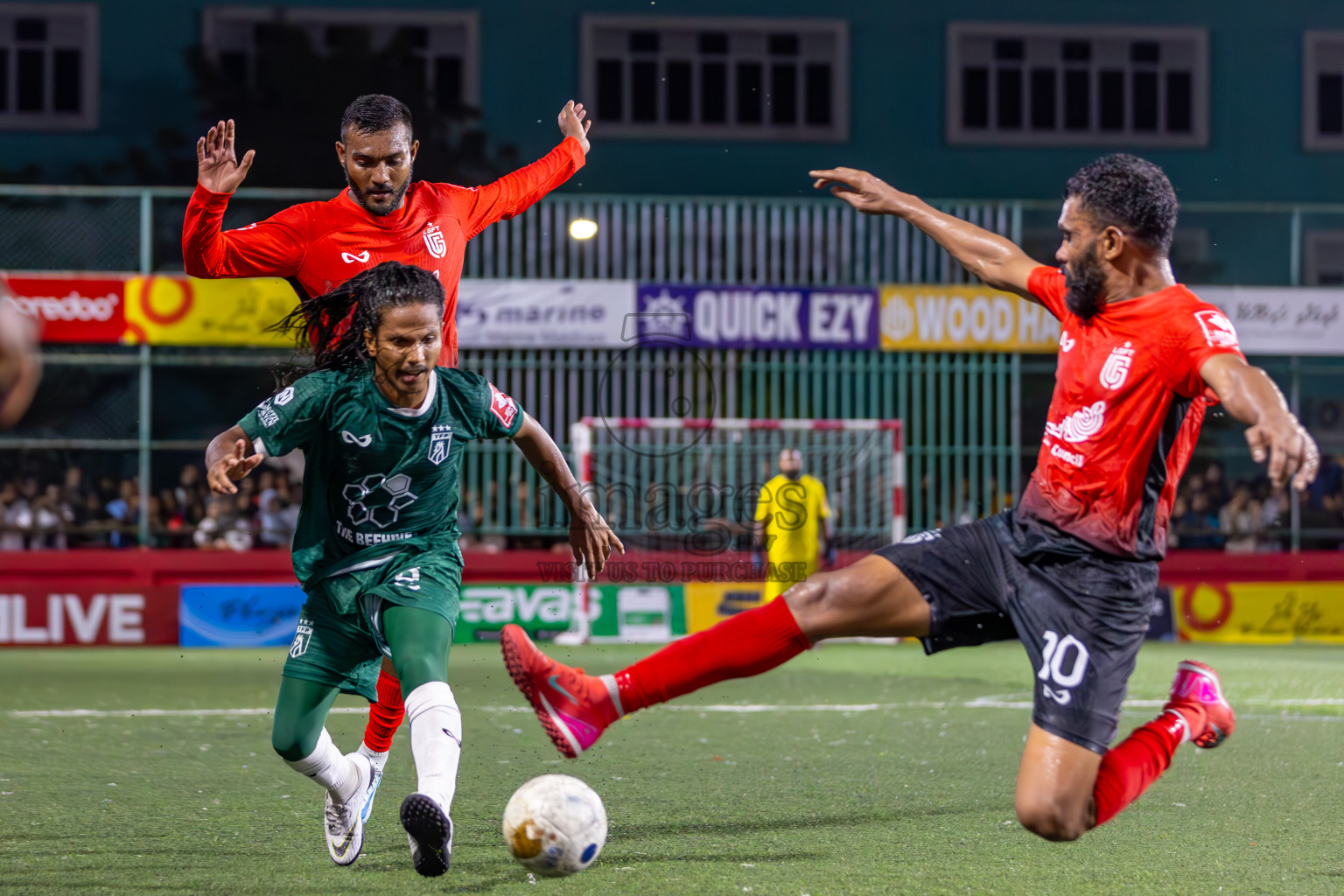 L Gan vs Th Thimarafushi in Zone Round on Day 30 of Golden Futsal Challenge 2025 was held on Monday , 3rd February 2025, in Hulhumale', Maldives.
Photos: Ismail Thoriq / images.mv