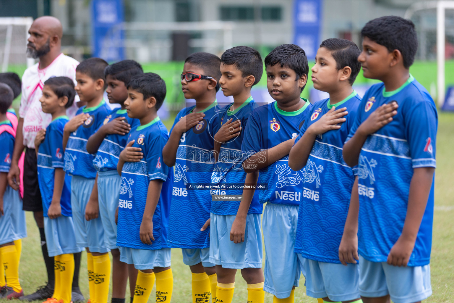 Day 1 of Nestle kids football fiesta, held in Henveyru Football Stadium, Male', Maldives on Wednesday, 11th October 2023 Photos: Shut Abdul Sattar/ Images.mv