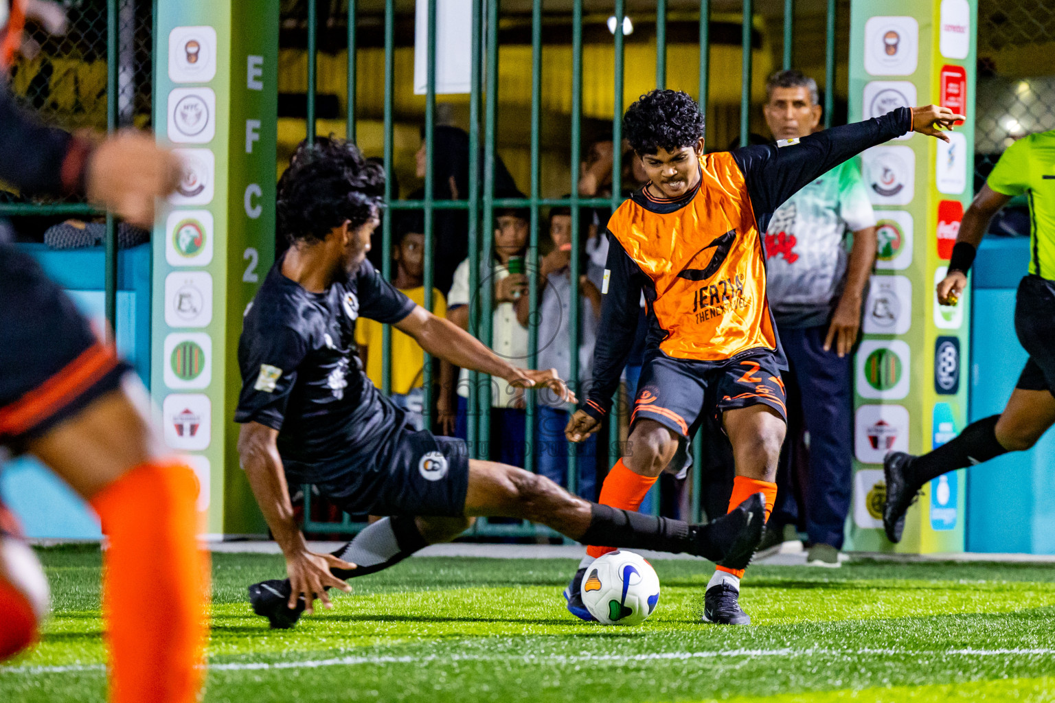 Dee Cee Jay SC vs Much Black in Semi Final of Laamehi Dhiggaru Ekuveri Futsal Challenge 2024 was held on Monday, 29th July 2024, at Dhiggaru Futsal Ground, Dhiggaru, Maldives Photos: Nausham Waheed / images.mv