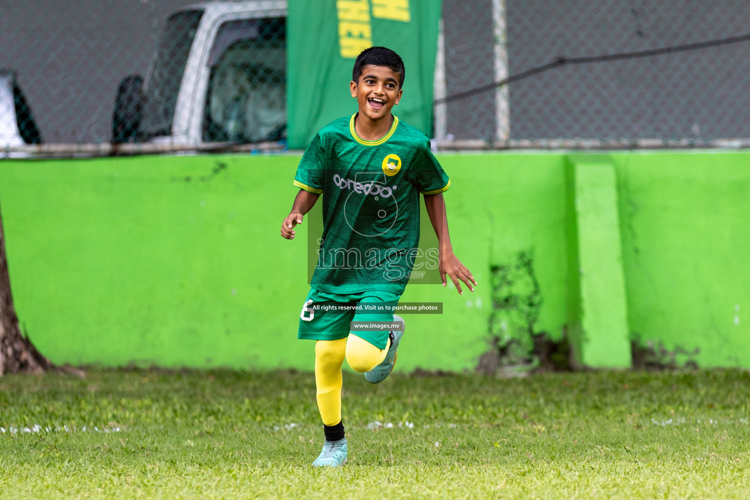 Day 1 of MILO Academy Championship 2023 (U12) was held in Henveiru Football Grounds, Male', Maldives, on Friday, 18th August 2023. Photos: Mohamed Mahfooz Moosa / images.mv