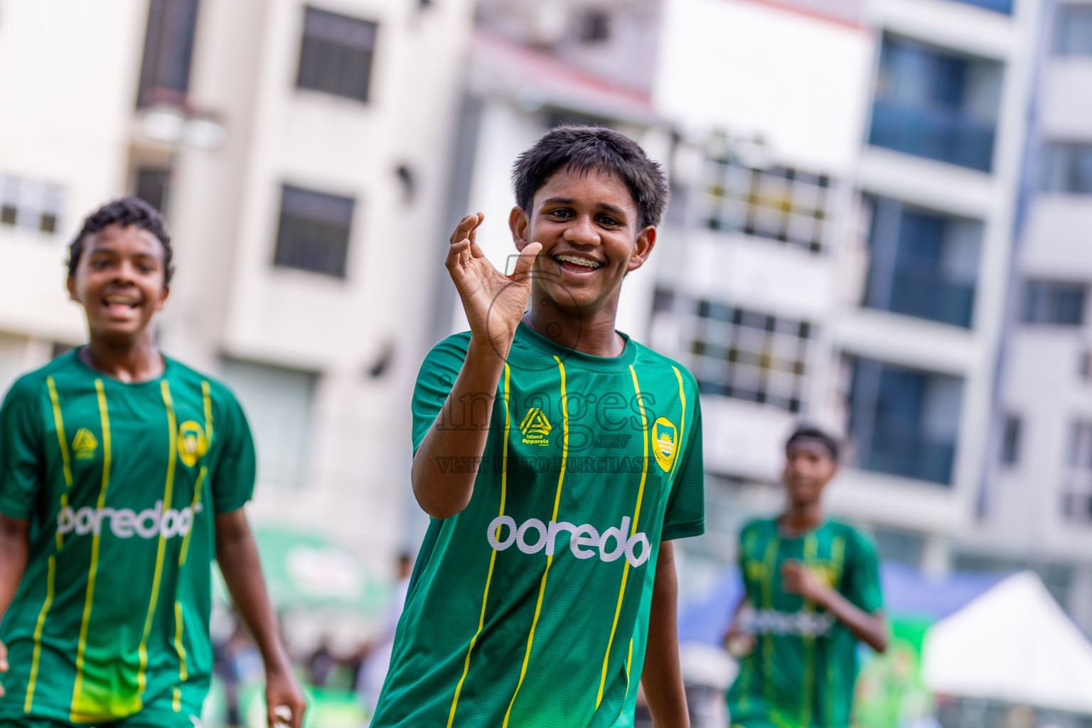 Day 4 of MILO Academy Championship 2025 (U14) was held on Sunday, 2nd November 2025 at Henveiru Football Grounds, Male', Maldives . 
Photos: Ismail Thoriq / images.mv