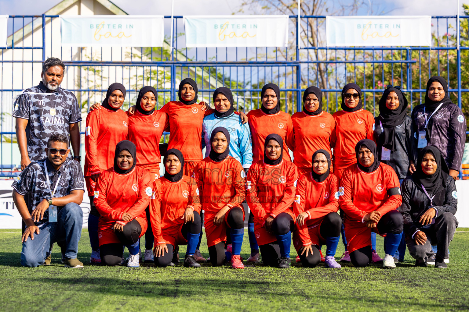 Dhonfanu vs Eydhafushi in Day 1 of Better in Baa Futsal Fiesta 2025 Woman's division held in B. Eydhafushi, Maldives on Wednesday, 5th November 2025. Photos: Nausham Waheed / images.mv