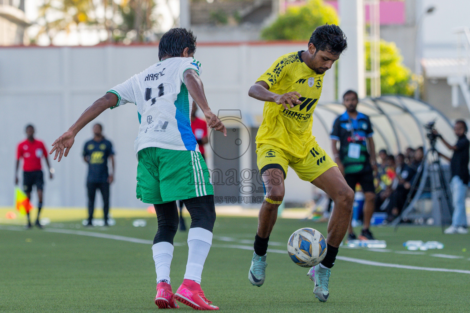 Semi Finals Match 02 Huss Songun FT VS Velaa Sports Club in Day 8 of Eydhafushi Cup 2025 held in Eydhafushi Football Stadium at B. Eydhafushi, Maldives on Saturday, 13th September 2025. Photos: Arif Rasheed / images.mv