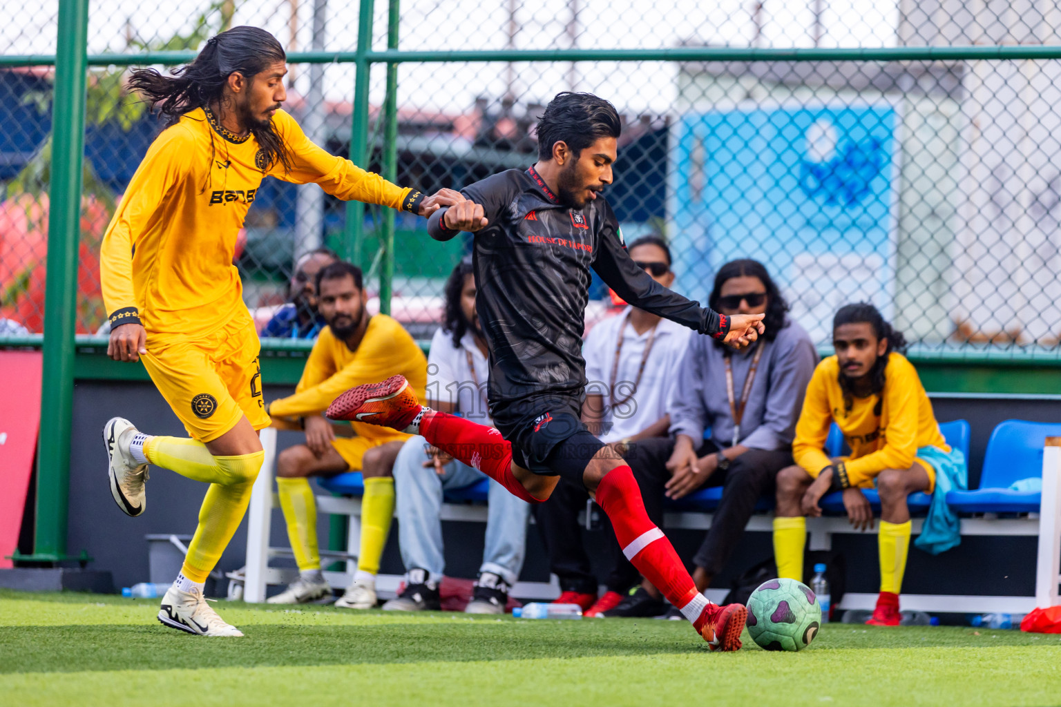 The One vs Fasthari SC in Day 15 of BG Futsal Challenge 2024 was held on Tuesday, 26th March 2024, in Male', Maldives Photos: Nausham Waheed / images.mv