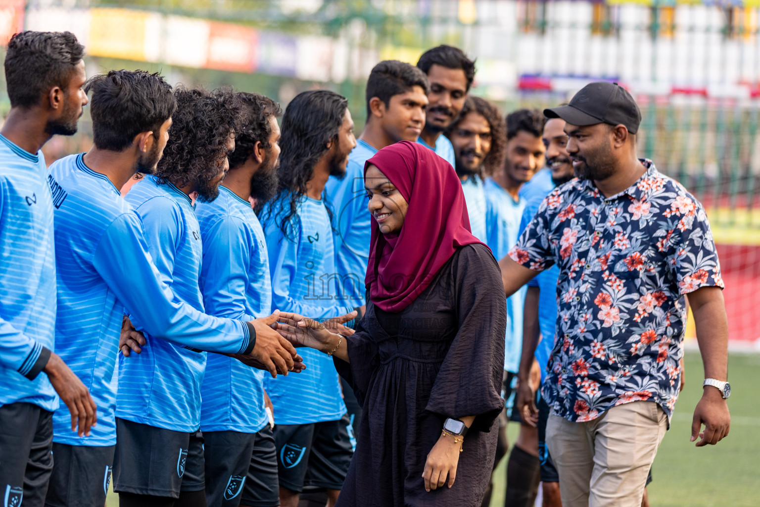 GDh. Gadhdhoo  VS  GDh. Hoandedhdhoo in Day 12 of Golden Futsal Challenge 2024 was held on Friday, 26th January 2024, in Hulhumale', Maldives 
Photos: Hassan Simah / images.mv