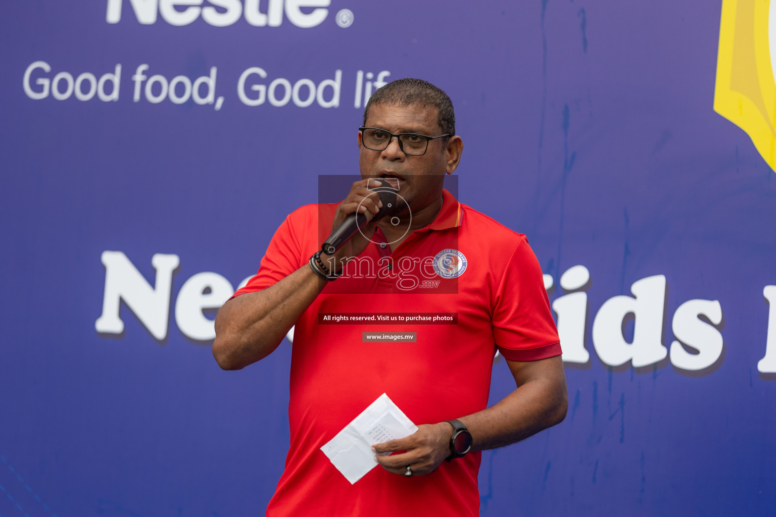 Day 1 of Nestle kids football fiesta, held in Henveyru Football Stadium, Male', Maldives on Wednesday, 11th October 2023 Photos: Shut Abdul Sattar/ Images.mv