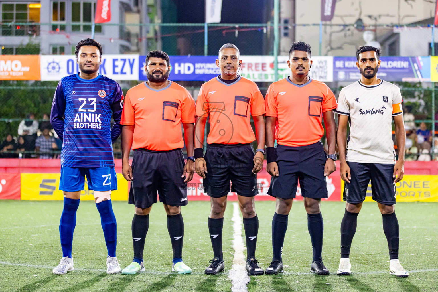 Lh Hinnavaru vs Lh Kurendhoo in Day 29 of Golden Futsal Challenge 2024 was held on Tuesday , 13th February 2024 in Hulhumale', Maldives Photos: Nausham Waheed / images.mv