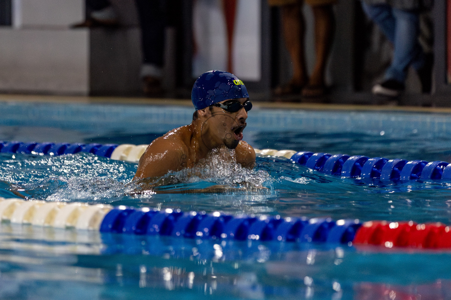 Day 2 of National Swimming Competition 2024 held in Hulhumale', Maldives on Saturday, 14th December 2024. Photos: Hassan Simah / images.mv